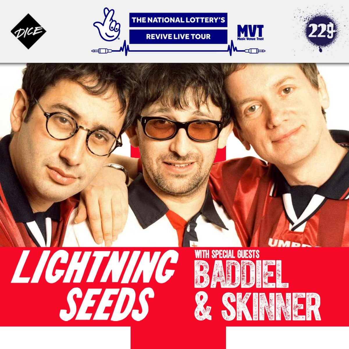 lightning seeds with baddiel skinner revive live tickets from free 11 jul 2021 229 london dice