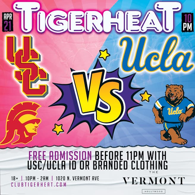 TigerHeat USC vs. UCLA night Tickets From Free Apr 21, 2022 The