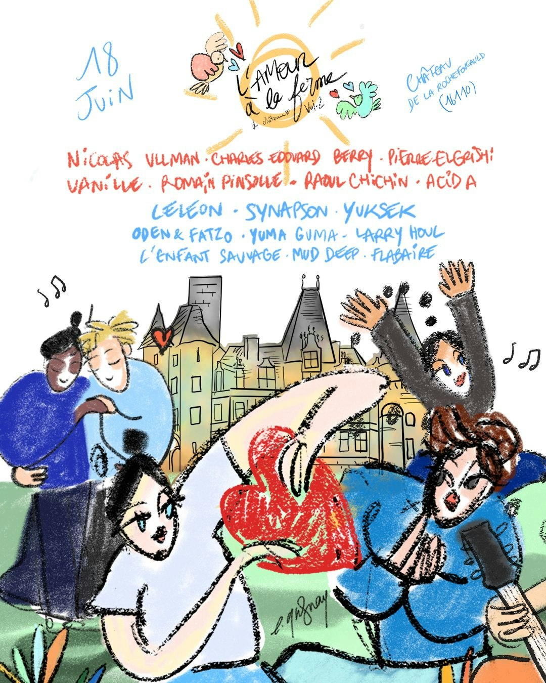 Festival L Amour A La Ferme Tickets From Free 18 Jun 22 Chateau De La Rochefoucauld La Rochefoucauld En Angoumois Dice