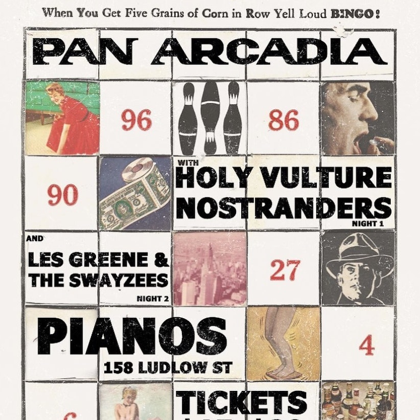 Pan Arcadia, Les Greene and The Swayzees (Night 2) at Pianos Showroom