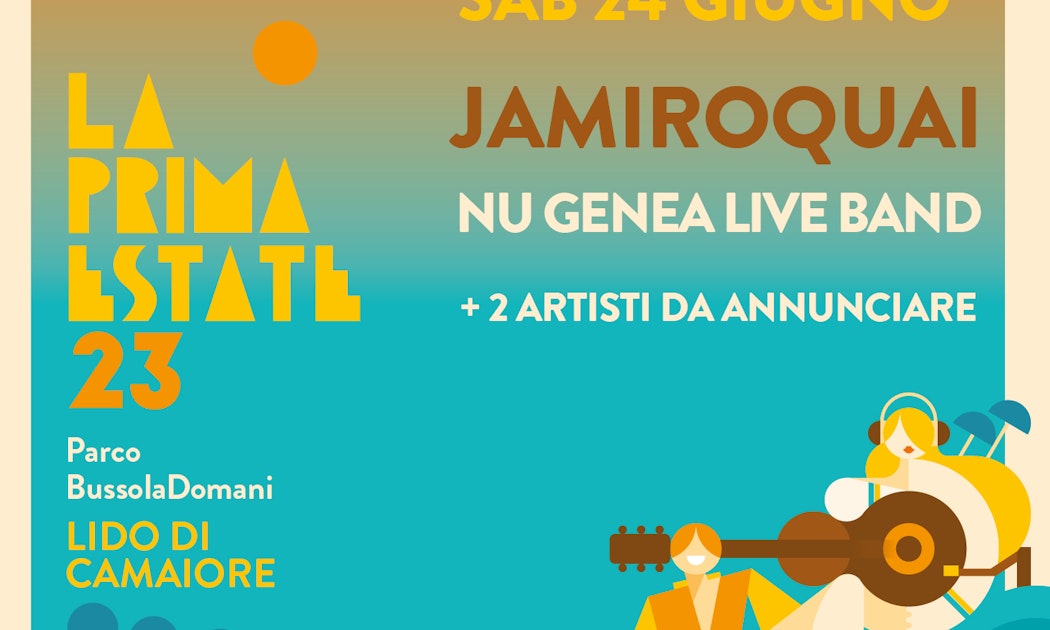 Jamiroquai + guests La Prima Estate Day 5 Tickets From €63.69 24 Jun Parco Jamiroquai + guests La Prima Estate Day 5 Tickets From €63.69 24 Jun Parco