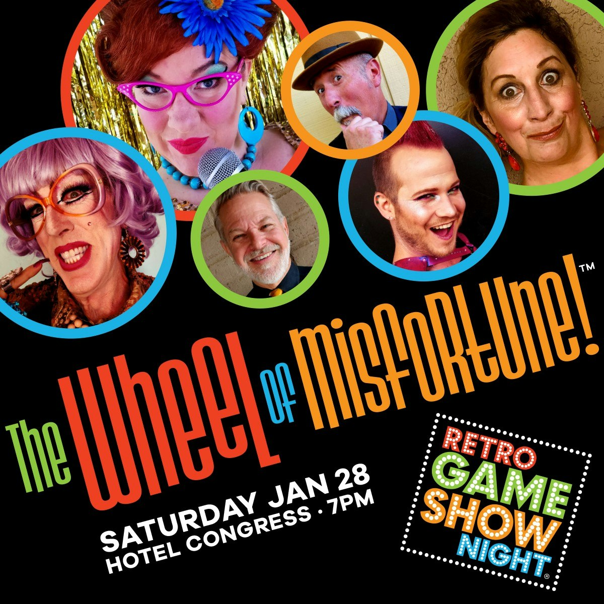 Retro Game Show Night Presents The Wheel of Misfortune!