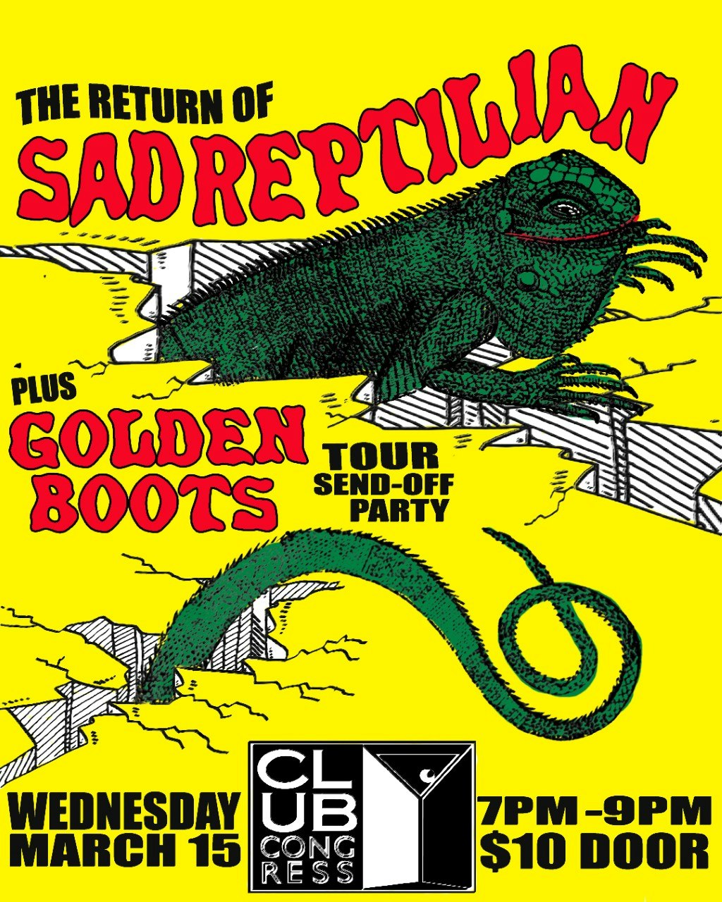 Golden Boots Tour Send-Off Party ft. Sad Reptilian
