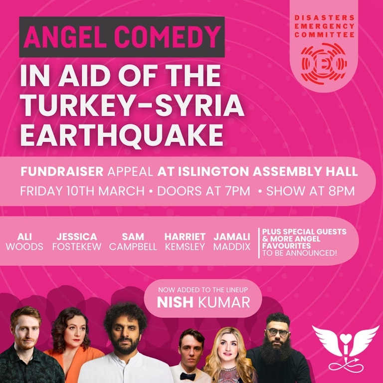 Angel Comedy for Turkey-Syria Earthquake Appeal at Islington Assembly Hall