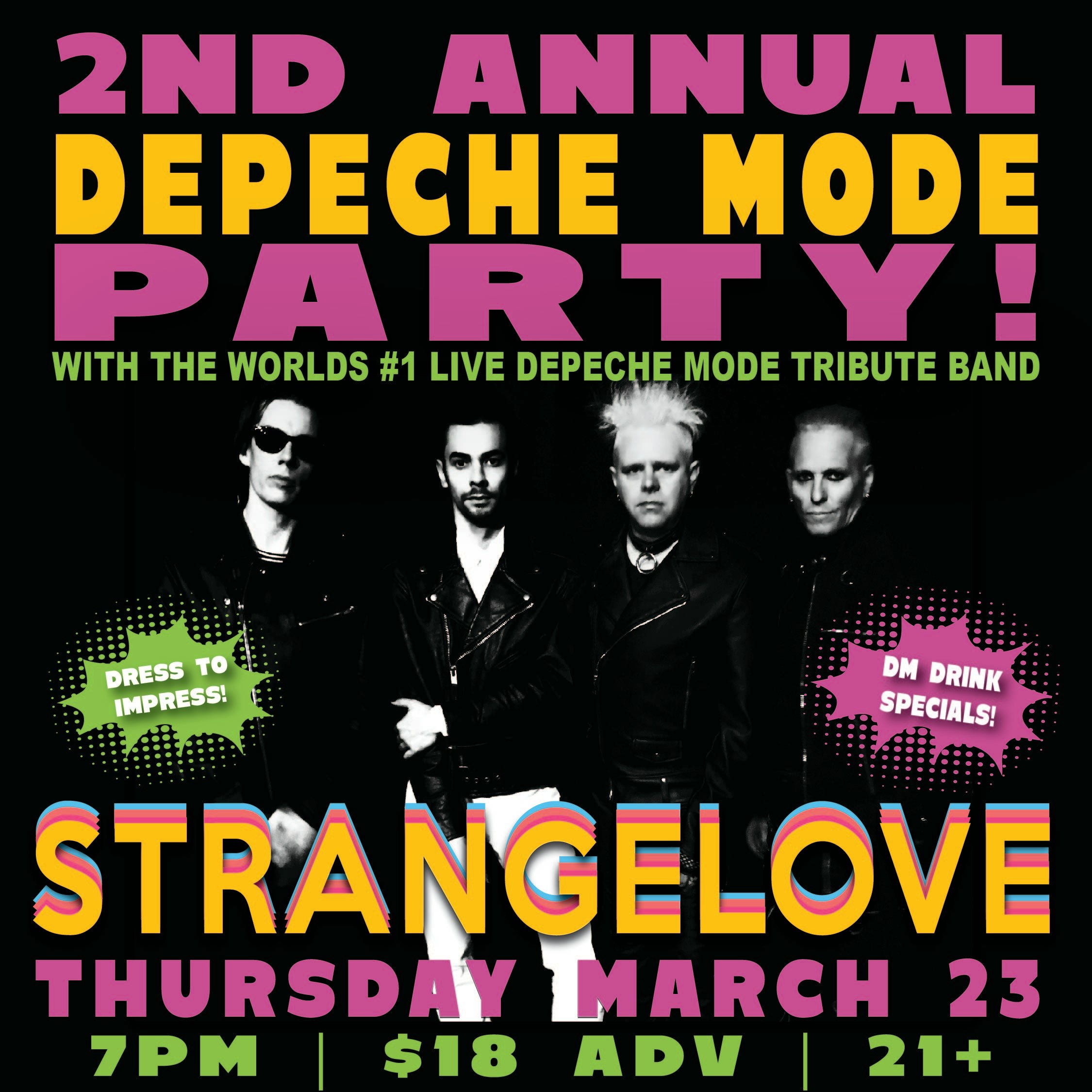 2nd Annual Depeche Mode Party with Strangelove!