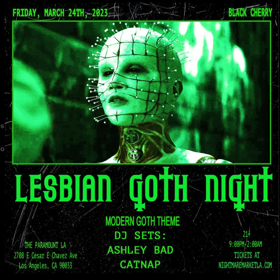 Lesbian Goth Night- Black Cherry