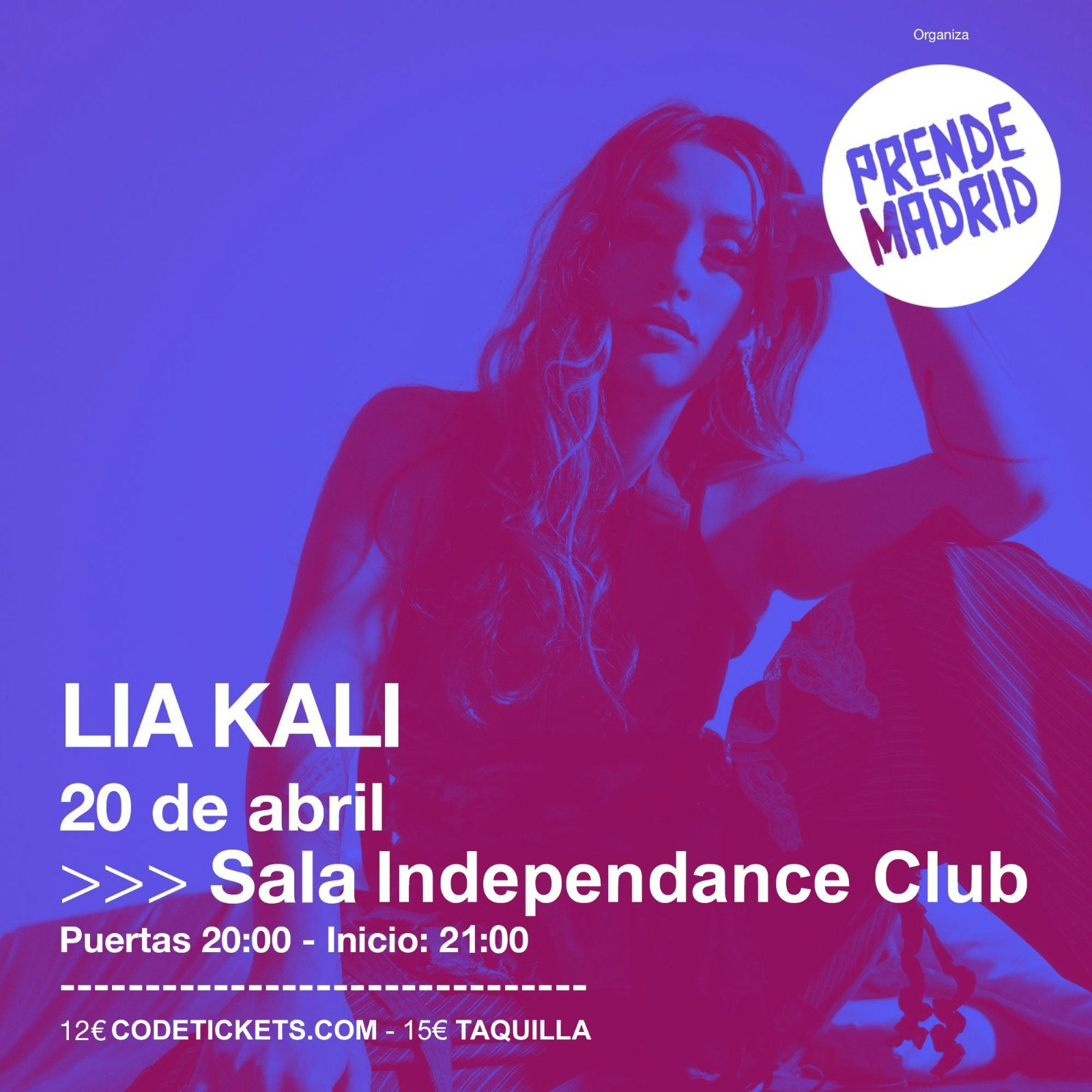 Lia Kali Entradas | 15,20 € | 20 abr @ Independance Club, Madrid | DICE