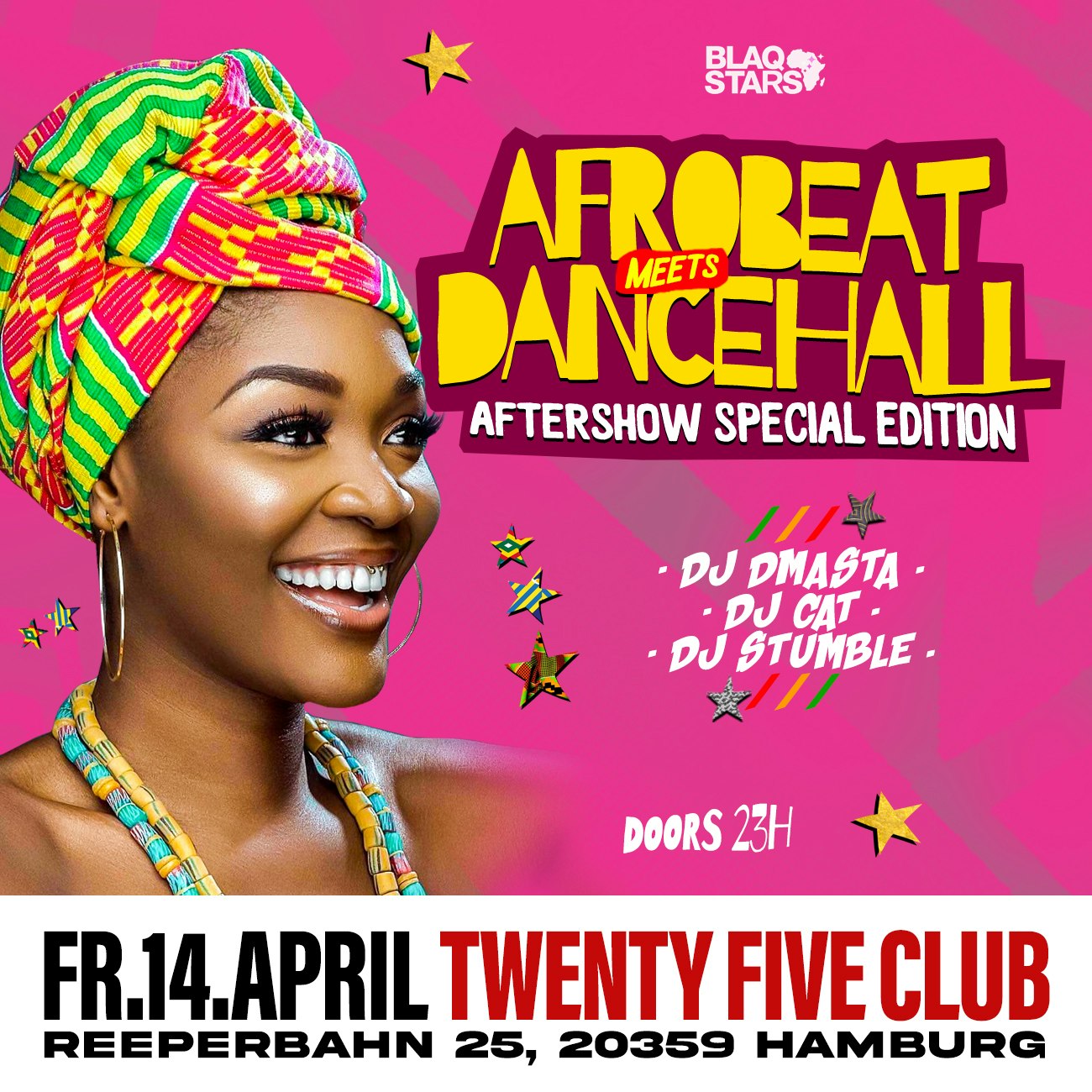 Afrobeats meets Dancehall Aftershow Special Editio Tickets | 14 Apr @  TWENTYFIVE CLUB, Hamburg | DICE