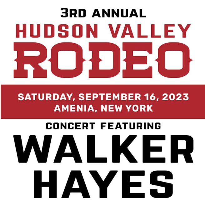 Hudson Valley Rodeo ft. Walker Hayes Tickets From 16.50 16 Sept