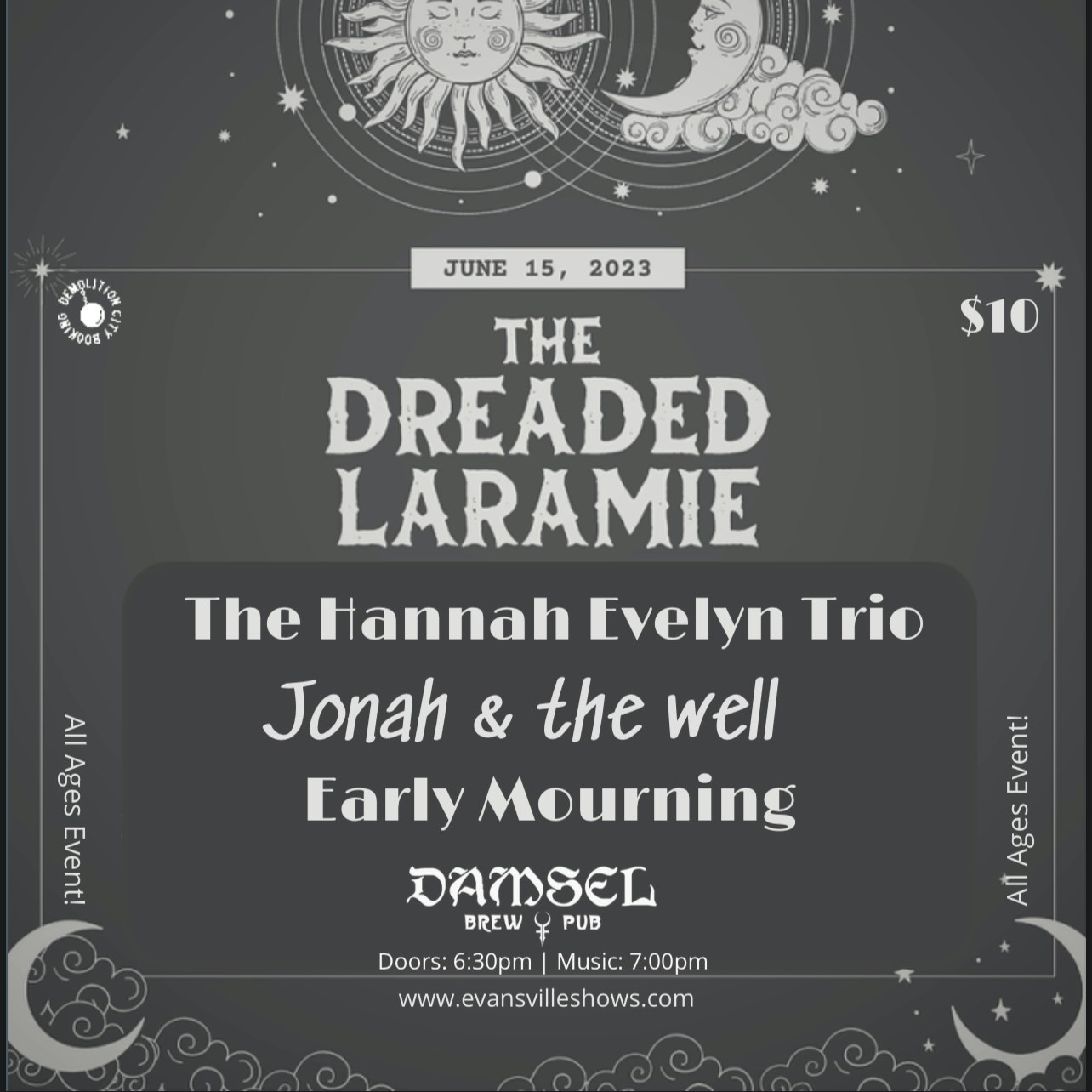 The Dreaded Laramie, A Modest Proposal, + more at Damsel Brew Pub on