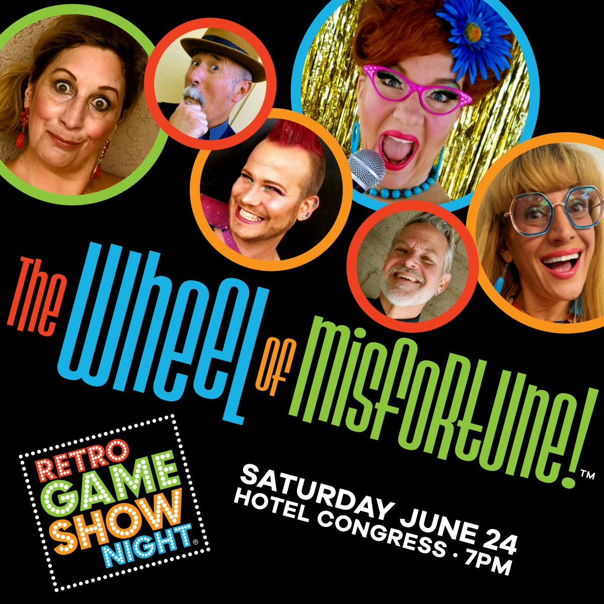 Retro Game Show Night Presents The Wheel of Misfortune!