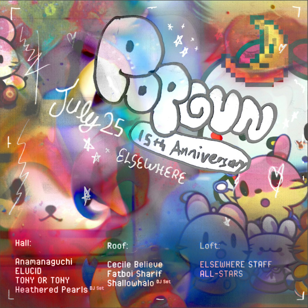 PopGun 15th Anniversary w/ ANAMANAGUCHI, Cecile Believe