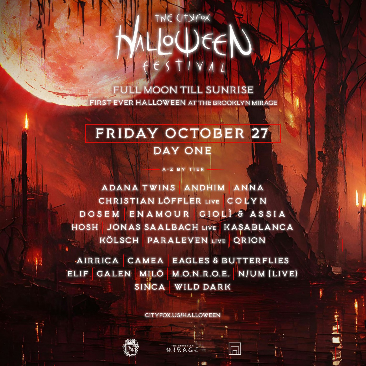 THE CITYFOX HALLOWEEN FESTIVAL (FRIDAY) at The Brooklyn Mirage at Avant ...