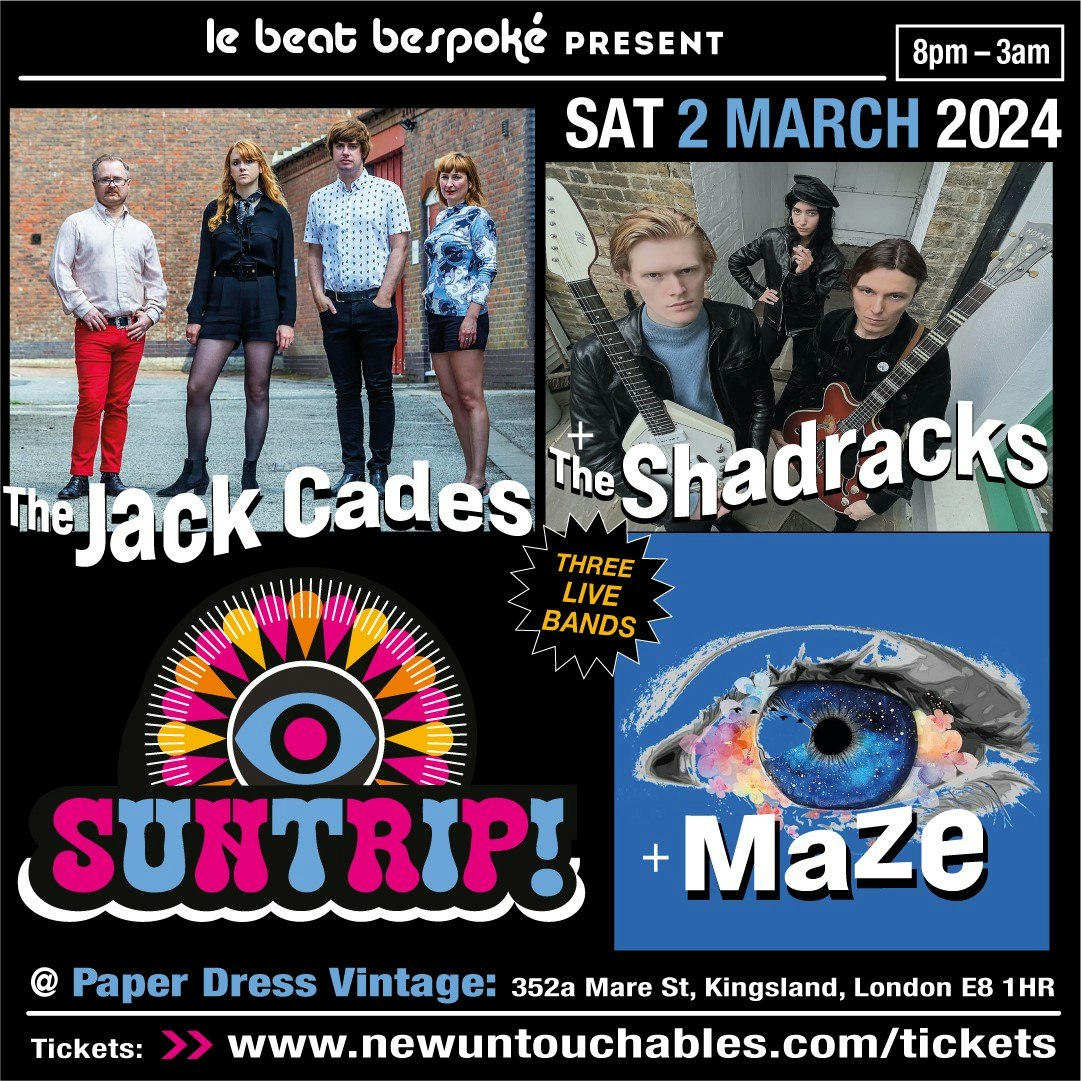 Suntrip 4 ft. The Jack Cades + Shadracks + Maze Tickets From Free