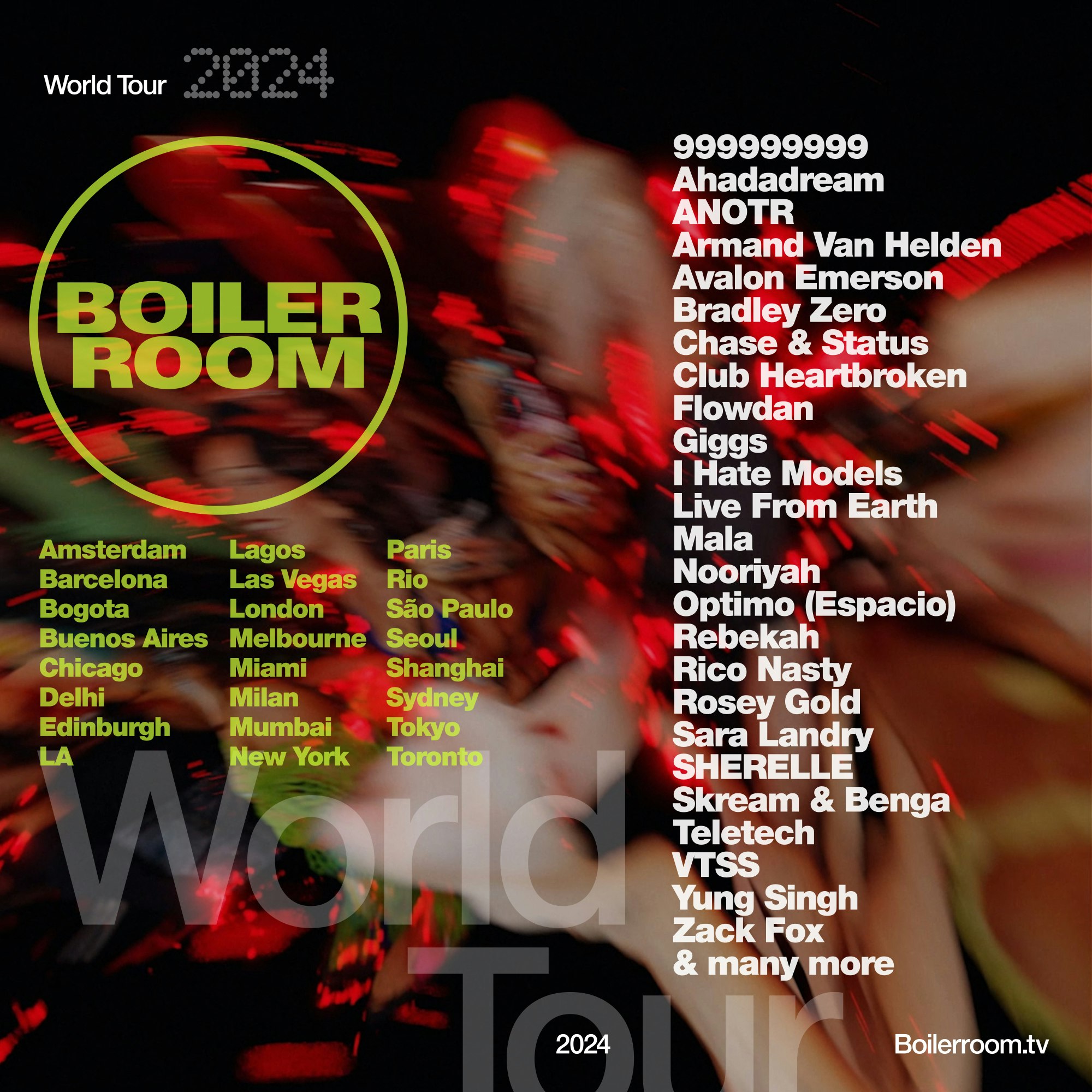 BOILER ROOM WORLD TOUR 2024 DICE
