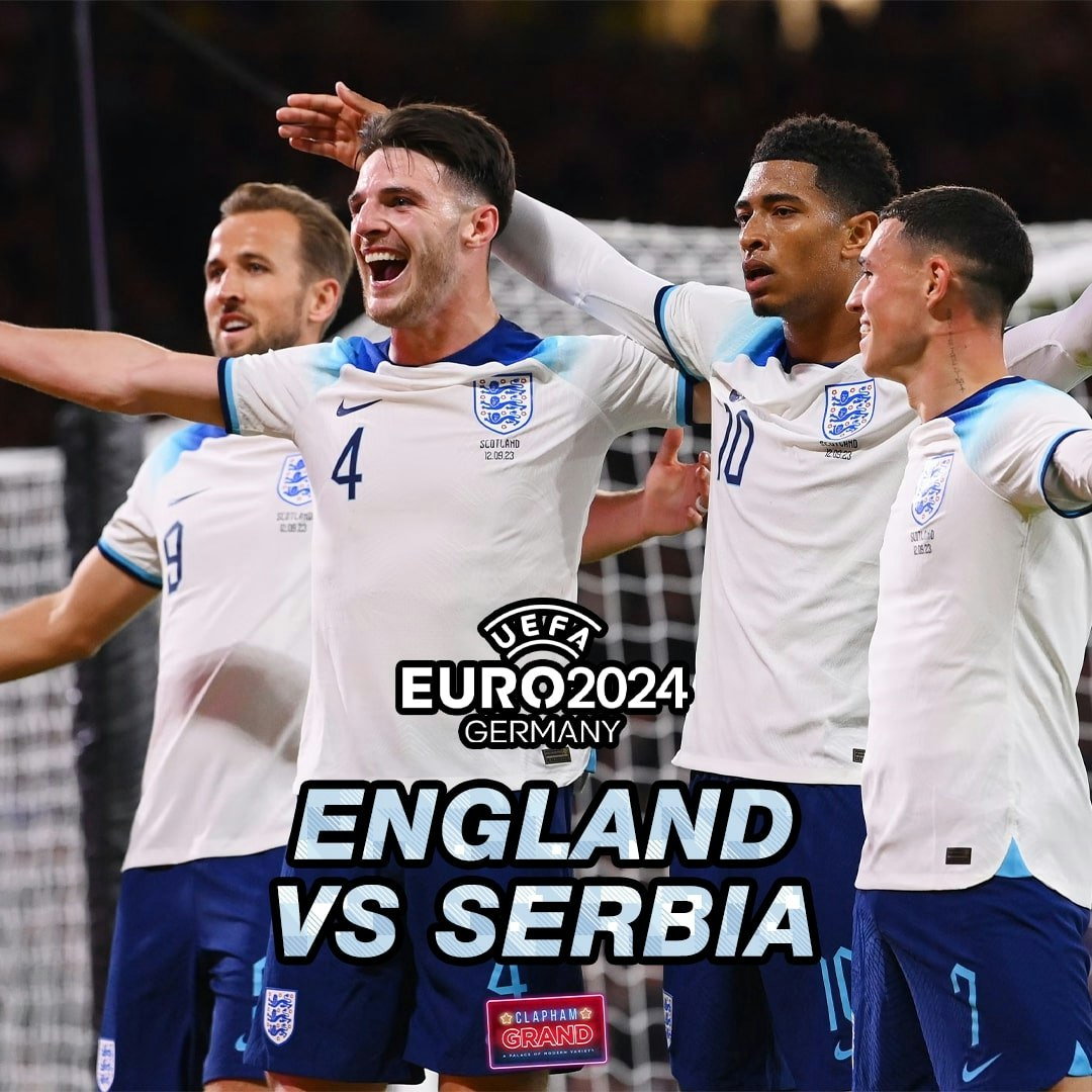 Euro 2024 England Vs Serbia. Bilhetes A partir de £ 12,36 16 de jun. The Clapham Grand