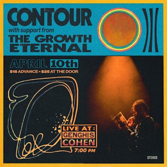 Contour w/ The Growth Eternal Tickets, $22.07, 10 Apr @ Genghis Cohen,  Los Angeles