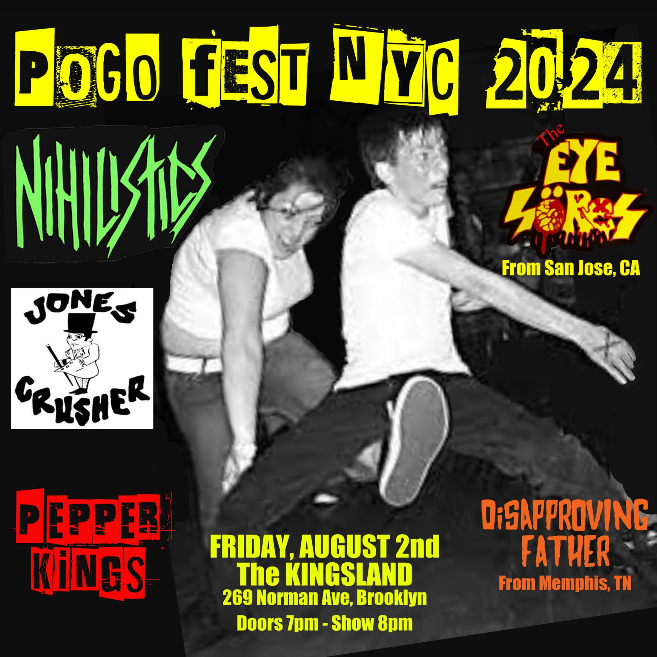 Pogo Fest Nyc 2024 Tickets | $11.64 | 2 Aug @ The Kingsland, New 