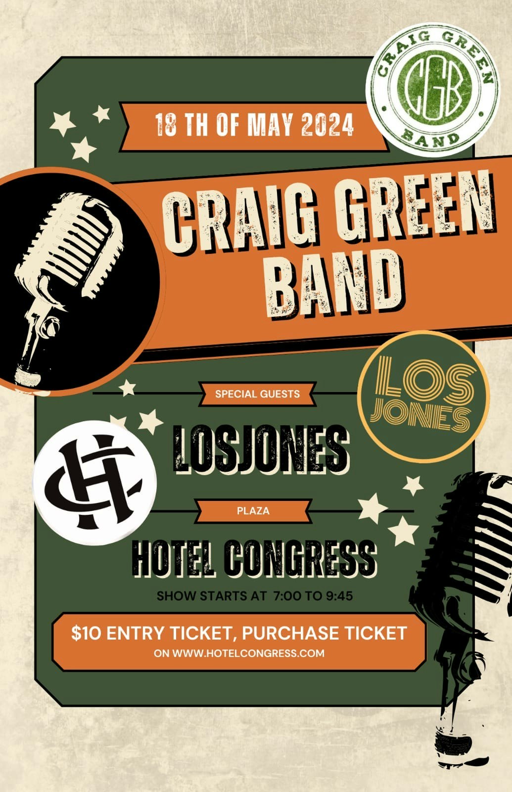 Craig Green Band with Los Jones