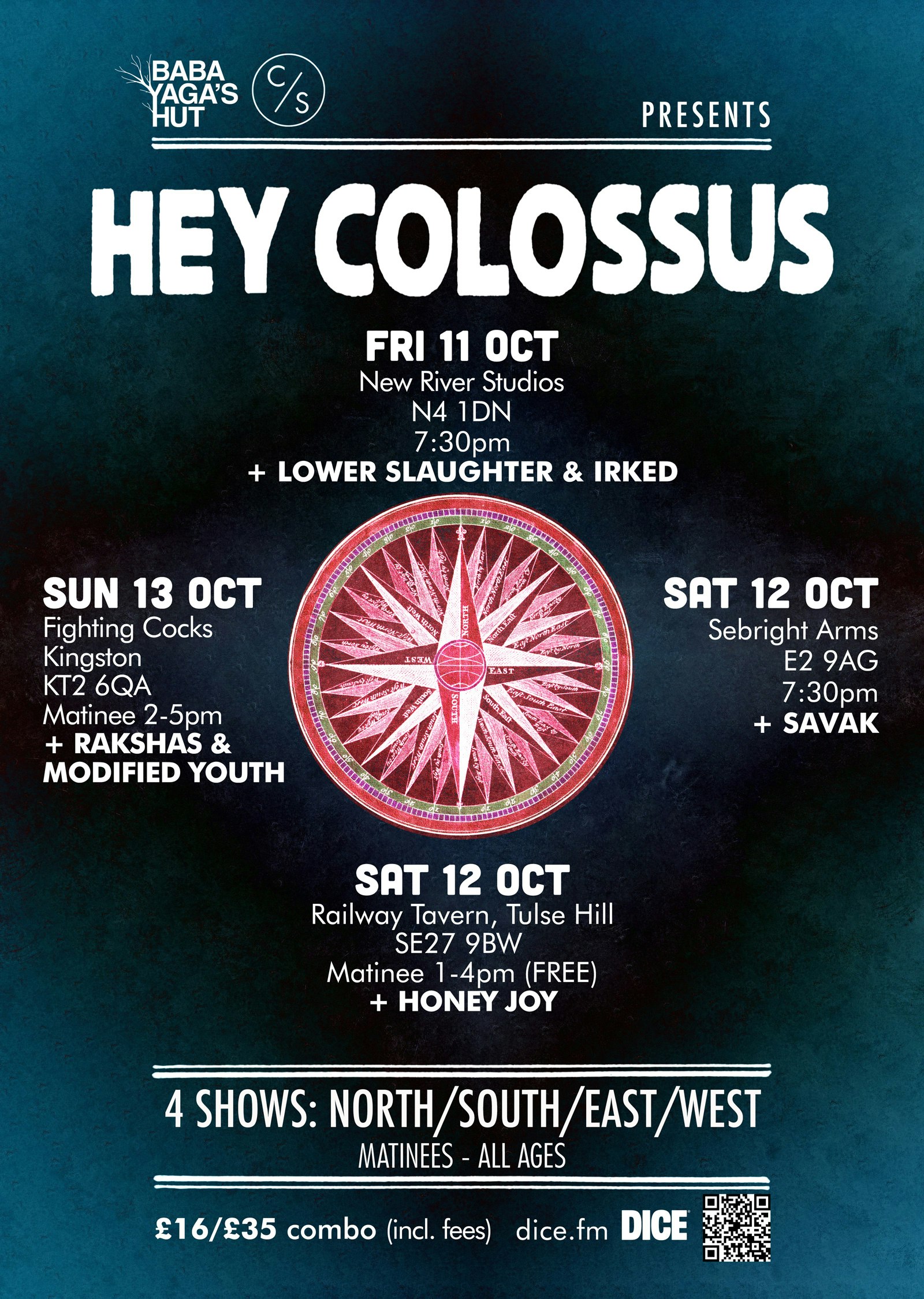 Hey Colossus Matinee show Tickets Free 12 Oct The Bread and