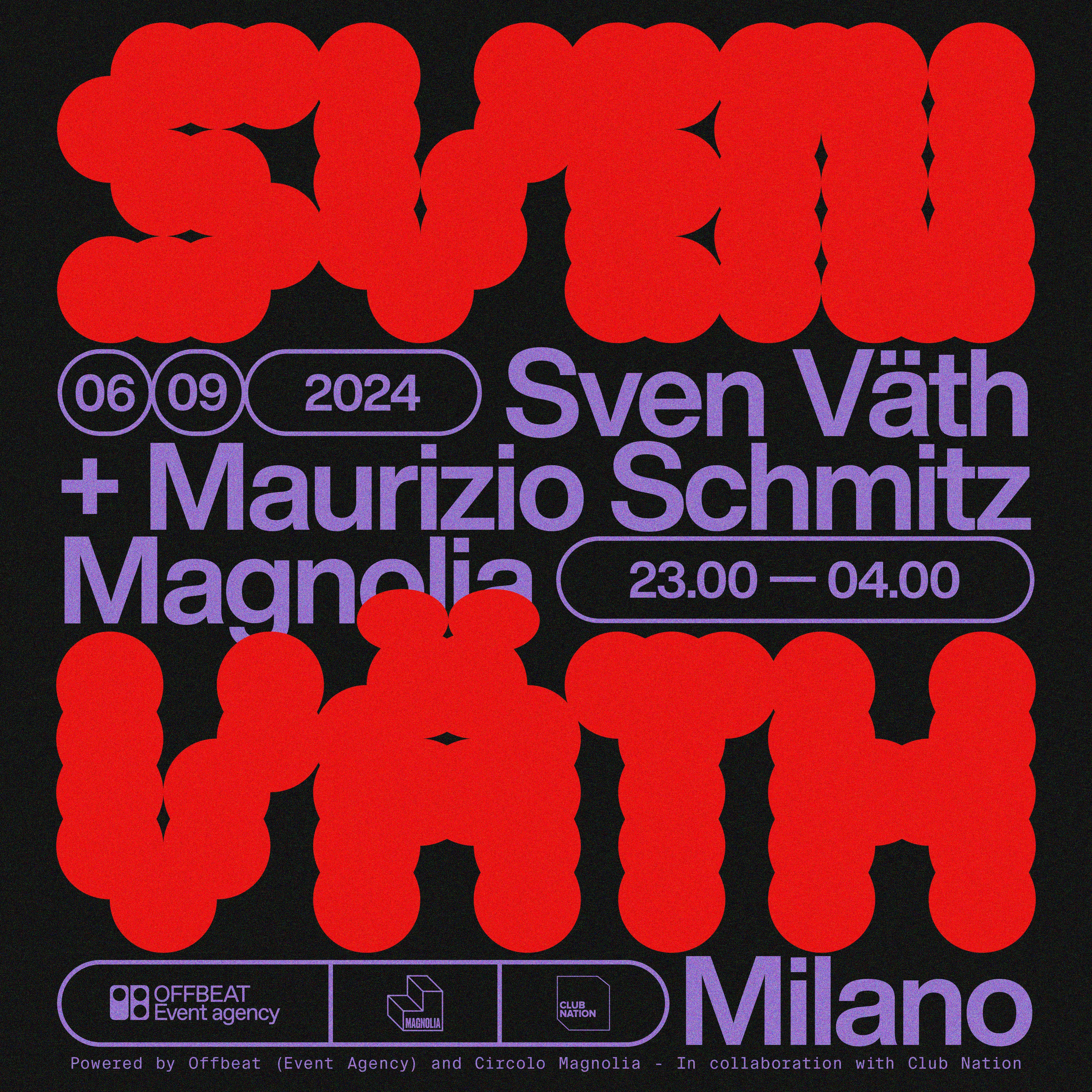 Sven Väth Tickets | 19,99 € | 6. Sept. @ Circolo Magnolia (Estivo ...