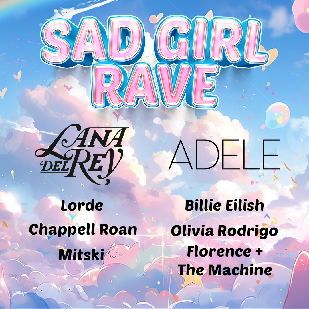 Sad Girl Rave (Leeds) Tickets £6 24 Oct The Backroom Leeds, Leeds
