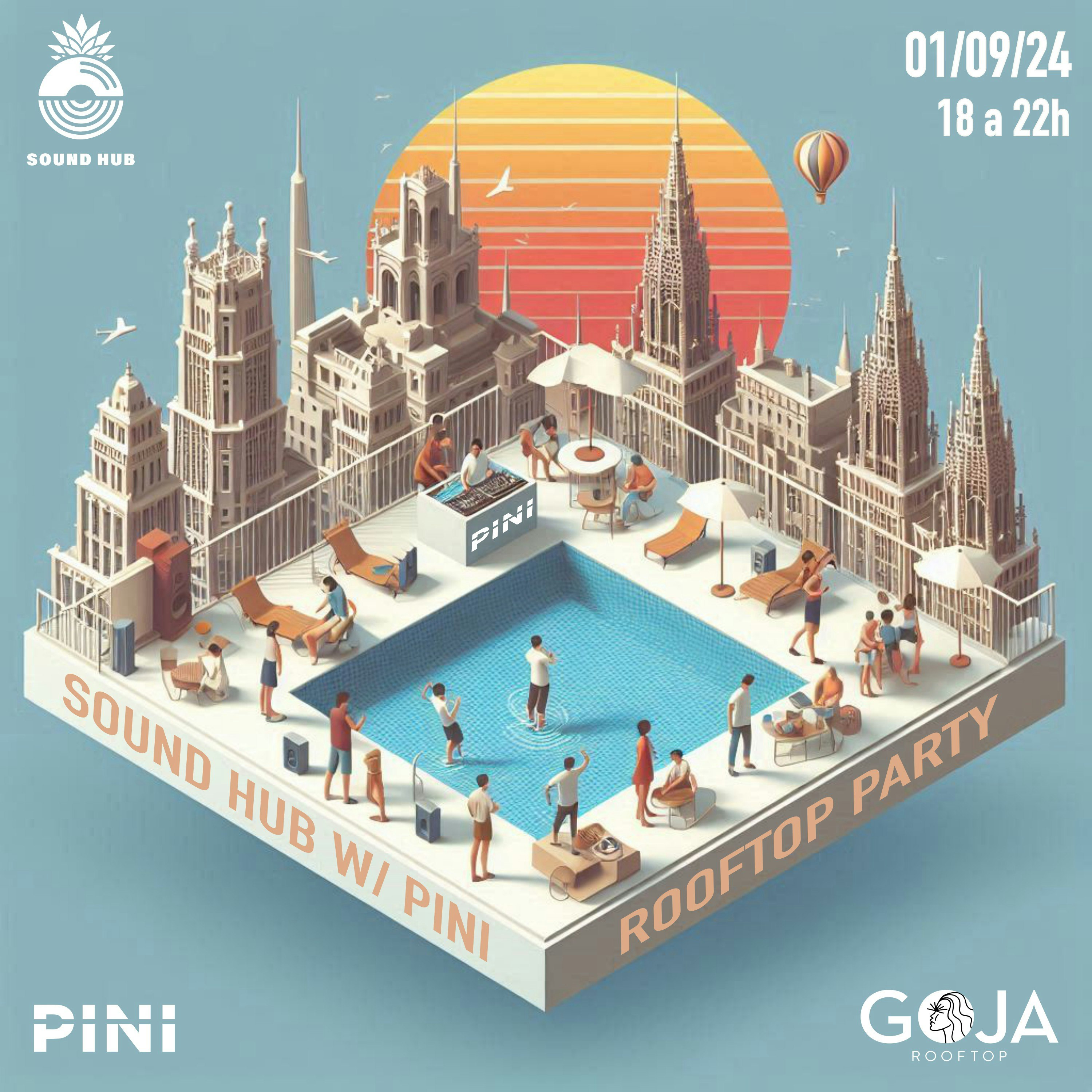 SOUND HUB Closing Electro Rooftop Party W/ RODAMA Tickets Free Oct