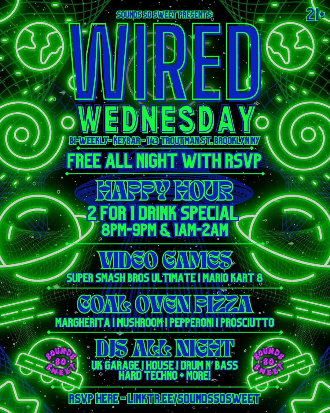 Wired Wednesday ( Smash Bros + Mario Kart + Rave ) Tickets Free 23