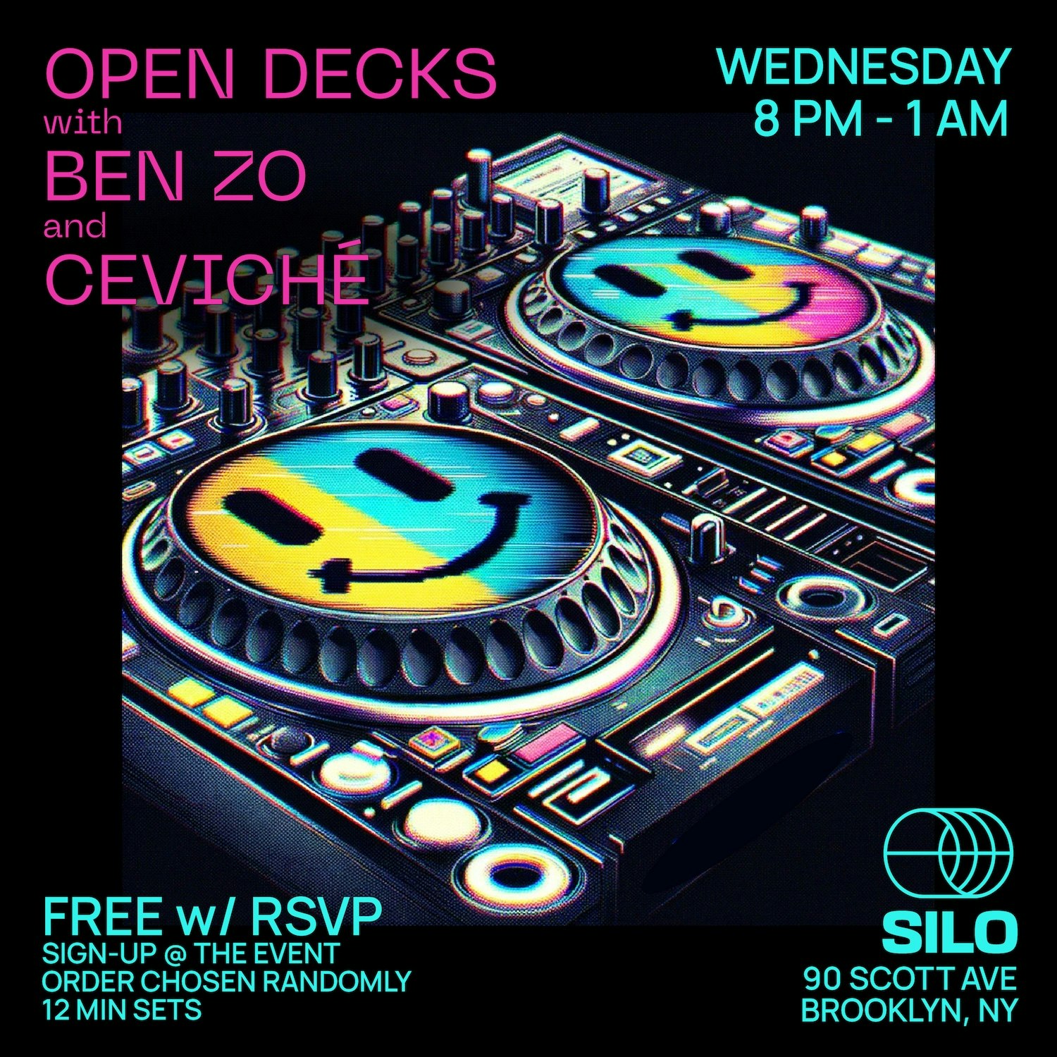 Open Decks with Ben Zo and ceviché Tickets From Free 25 Sept SILO
