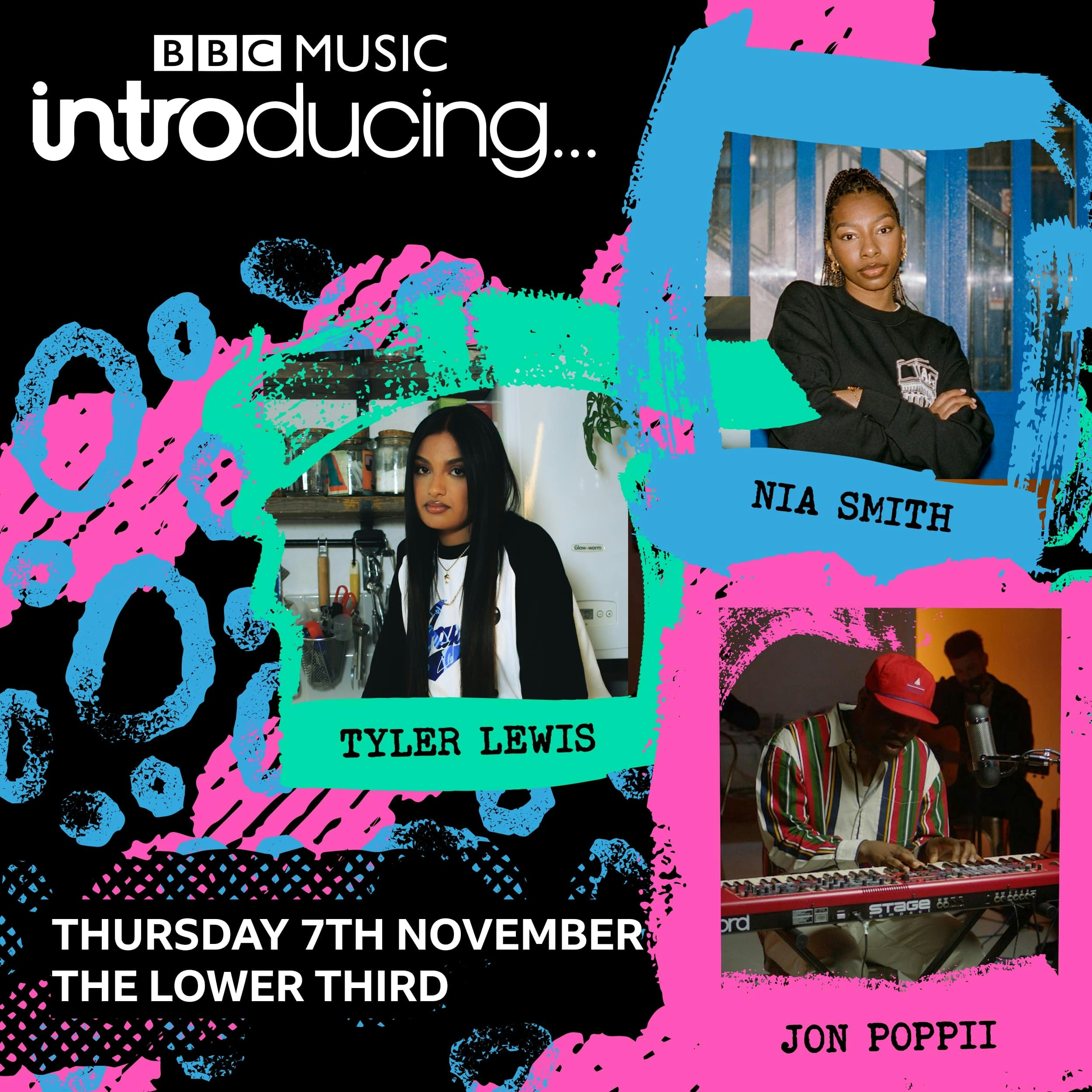 BBC Music Introducing Presents Nia Smith, Tyler Lewis & Jon Poppi at The Lower Third