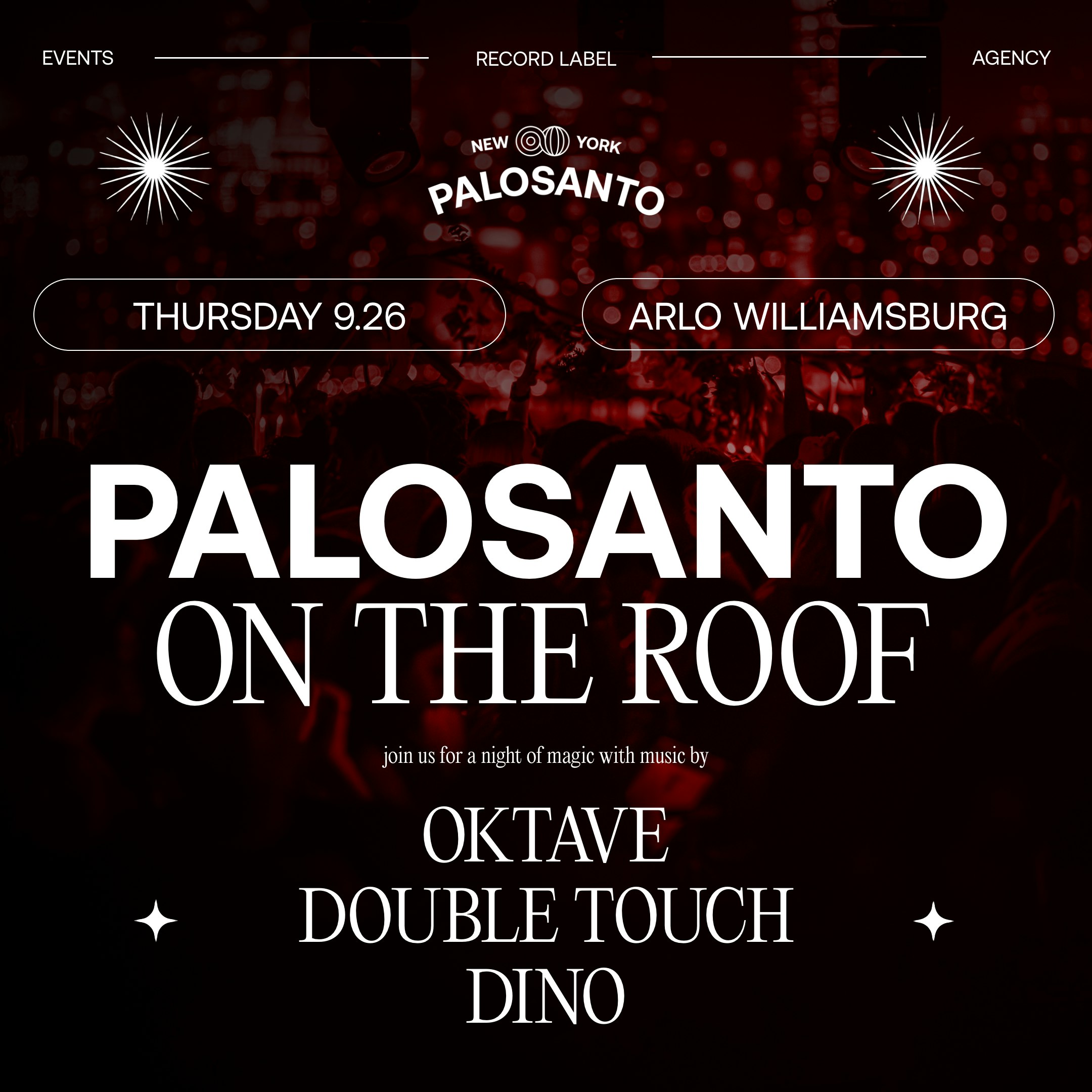Palosanto on the Roof Oktave, Double Touch, Dino Tickets Ab Gratis