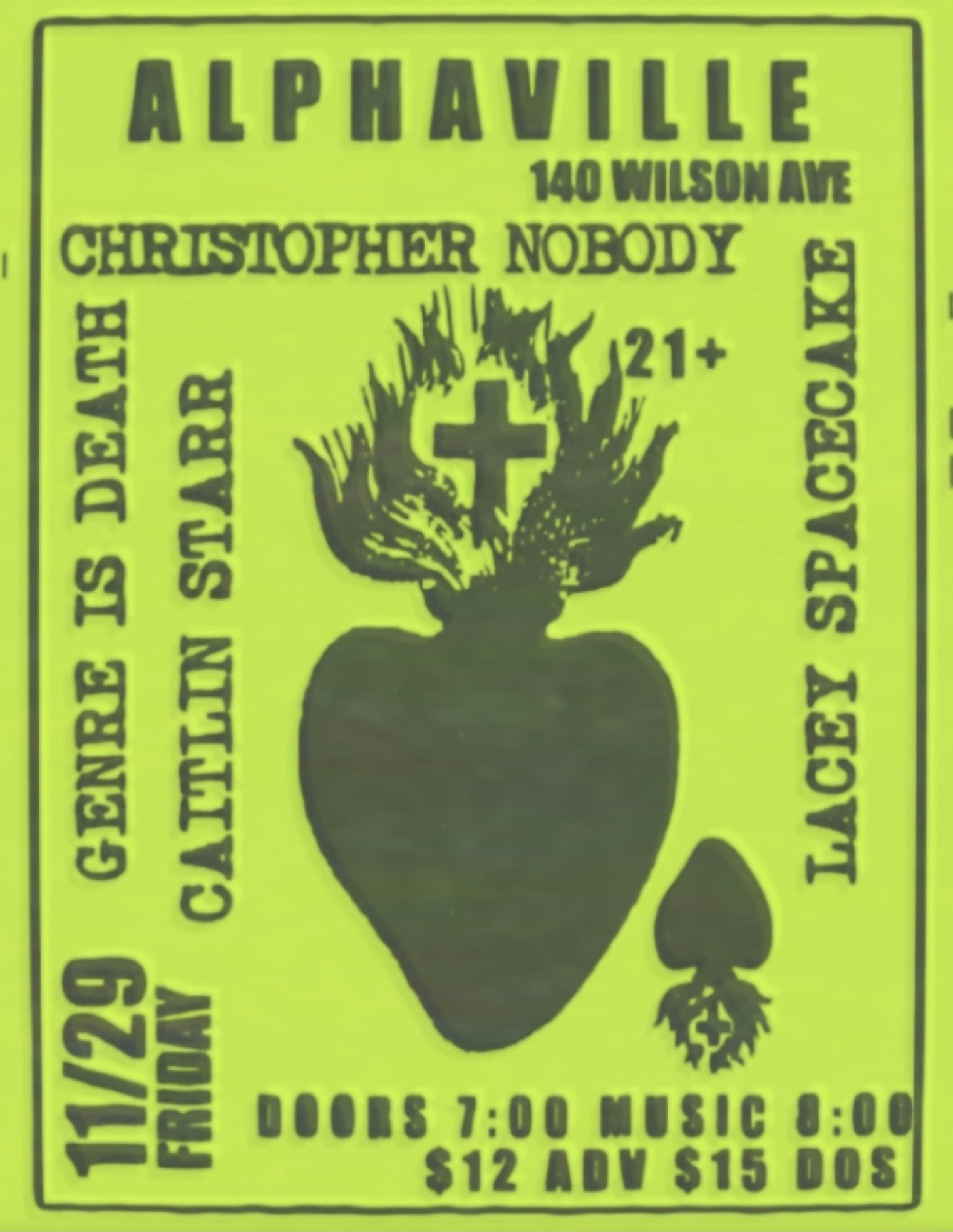 Christopher Nobody Genre is death & friends Tickets 13.60 29