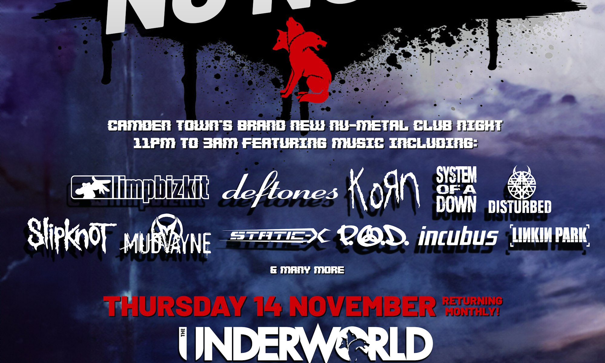 NU NOISE – The NU Metal Club Night