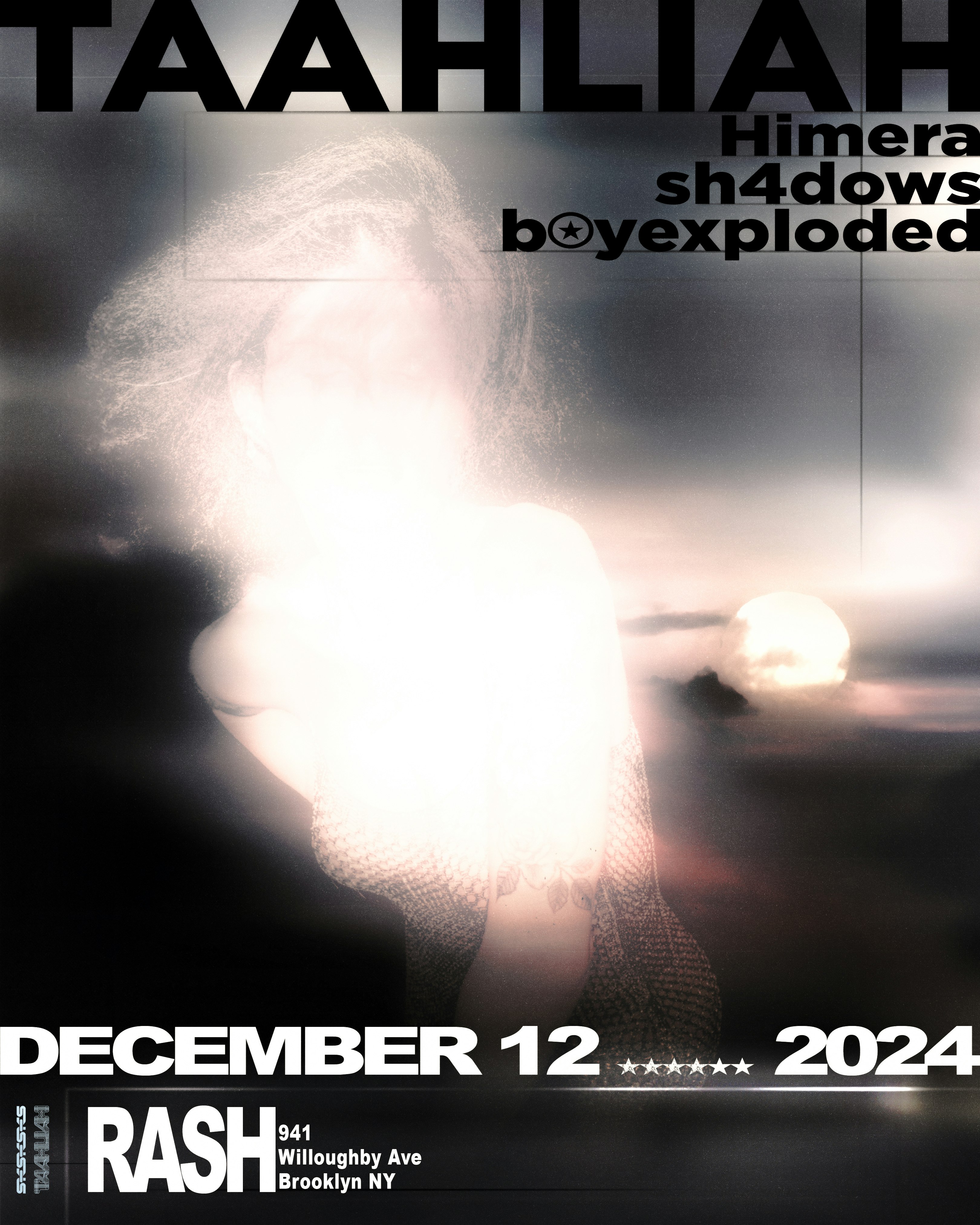 SKSKSKS Taahliah Tickets 17 12 Dec Rash Bar NYC, Brooklyn DICE