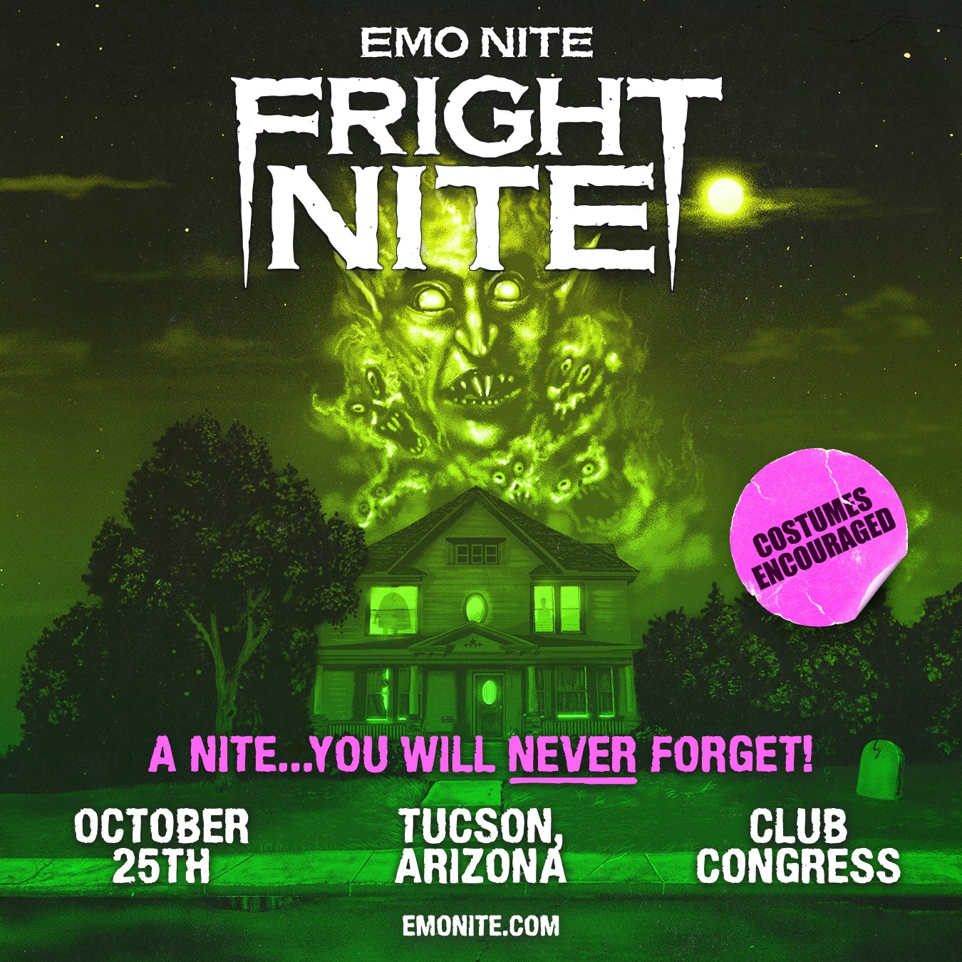 Emo Nite FRIGHT NITE at Club Congress, Tucson, Az
