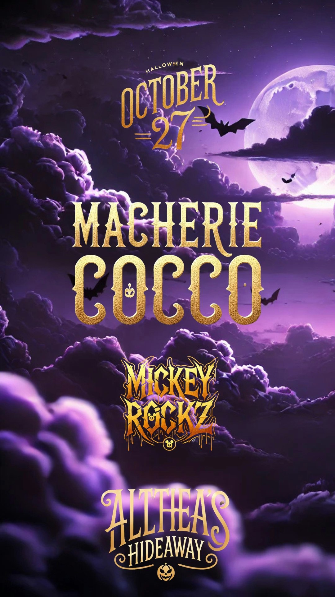 Macherie Coco. Halloween edition Tickets 22.66 27 Oct Althea's Hideaway NYC, New York DICE