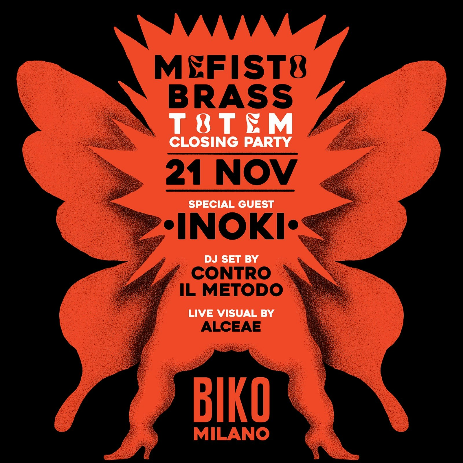 MEFISTO BRASS Totem Closing Party w/Inoki Tickets €15 21 Nov