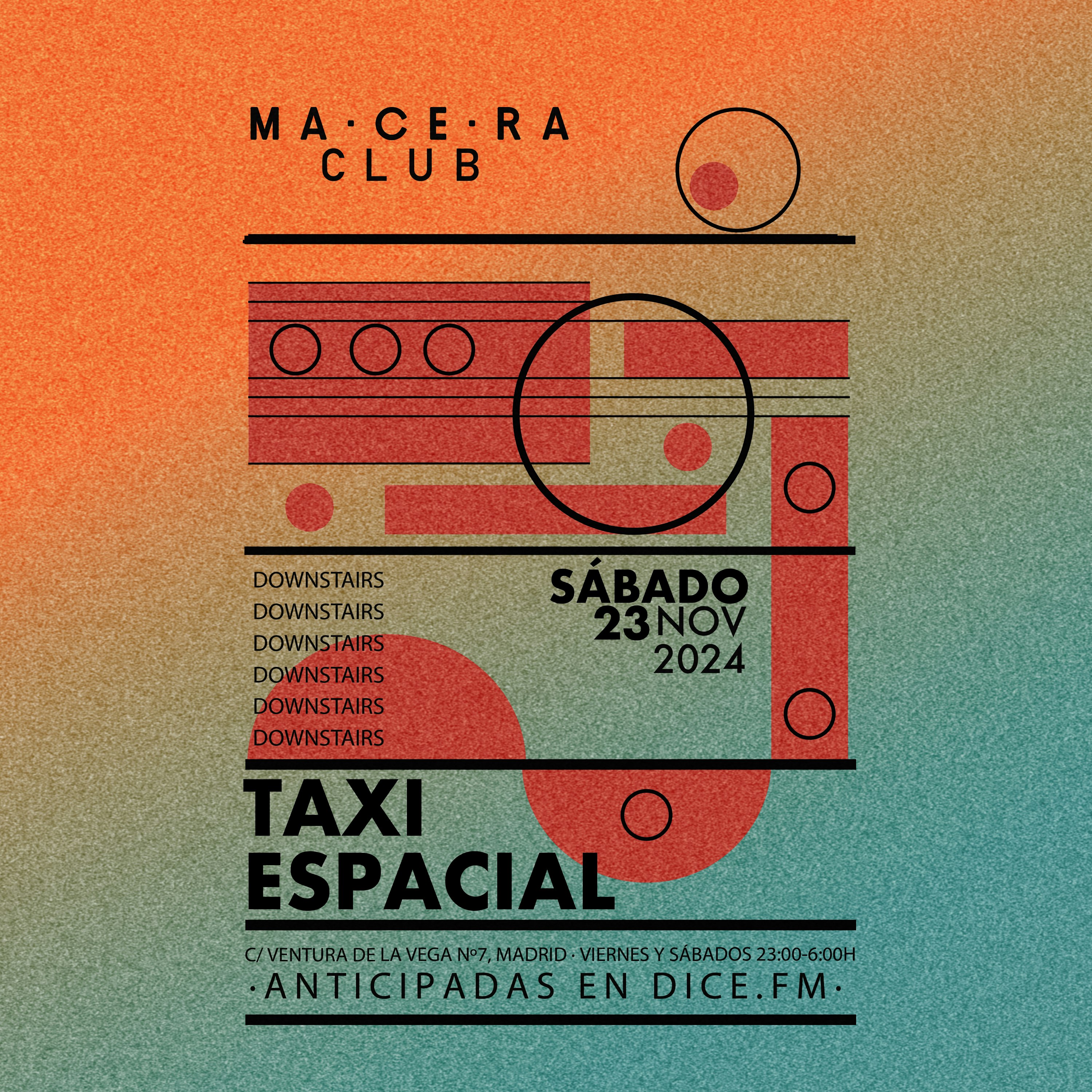 Sábado x MaCeRa Tickets €14.33 23 Nov Macera Club, Madrid DICE