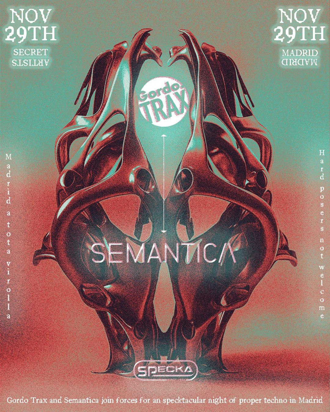 Semántica Night Gordo Trax 04 (NOV) Tickets From €16.53 29 Nov