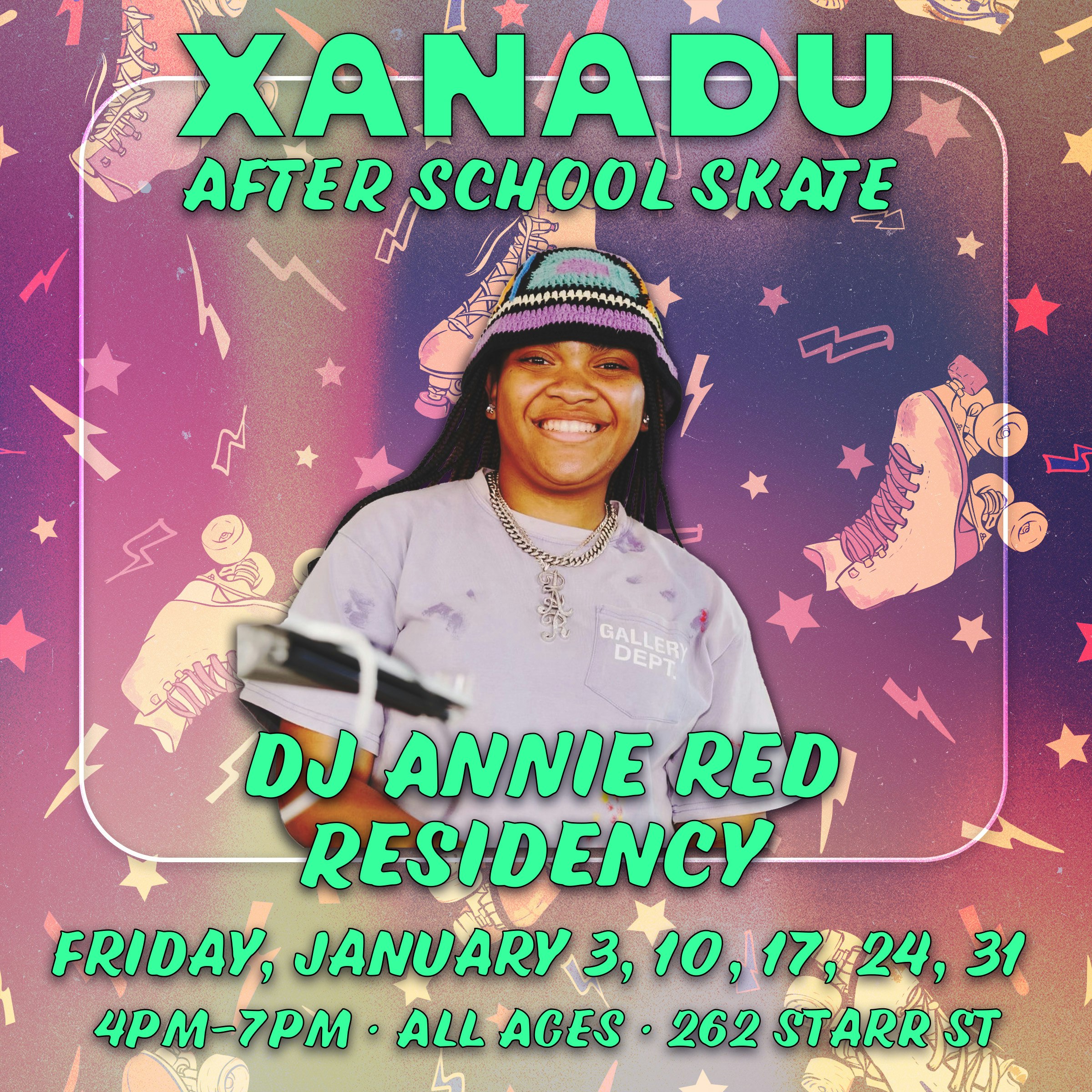 Xanadu After School Skate ft. DJ Annie Red 🛼