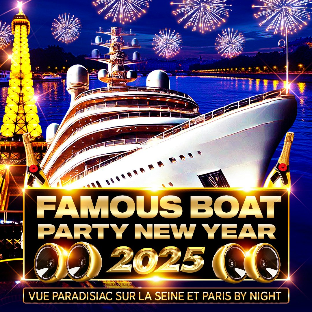 Famous Boat Party new year 2025 Concorde Tour eiffel Tickets From €64