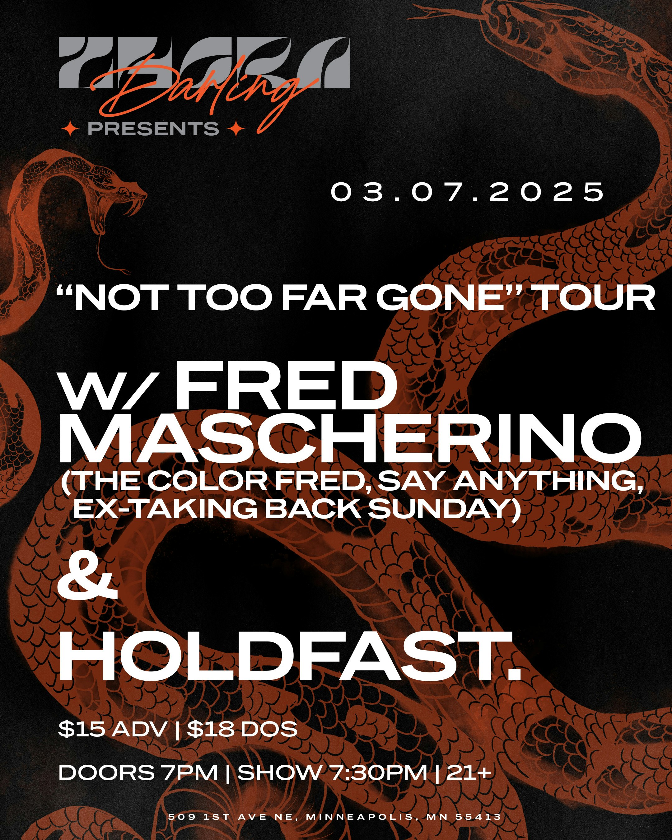 “Not Too Far Gone” Tour with The Color Fred & Holdfast. Tickets | $18. ...