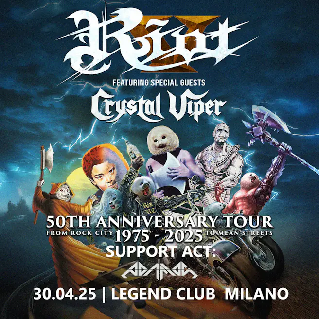 Riot V + Crystal Viper + Adamas
