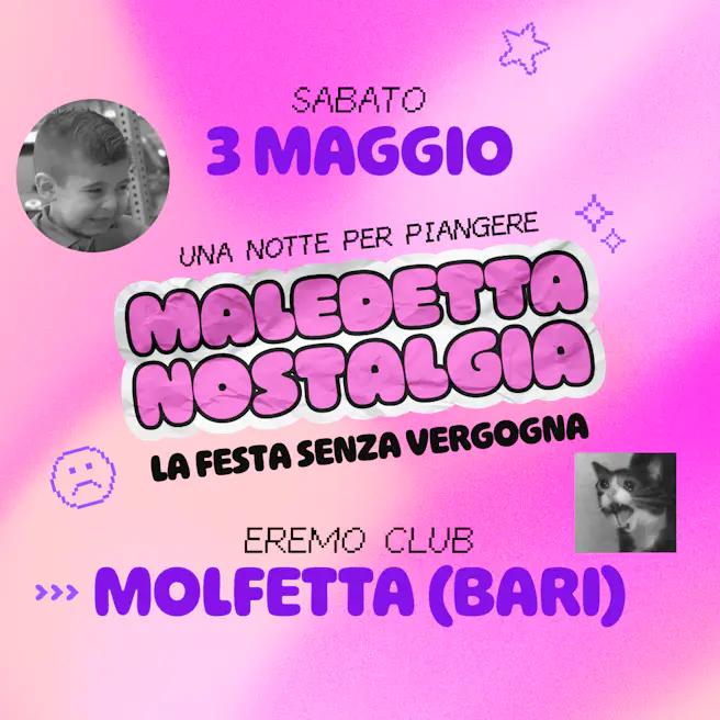 MALEDETTA NOSTALGIA all'Eremo Club