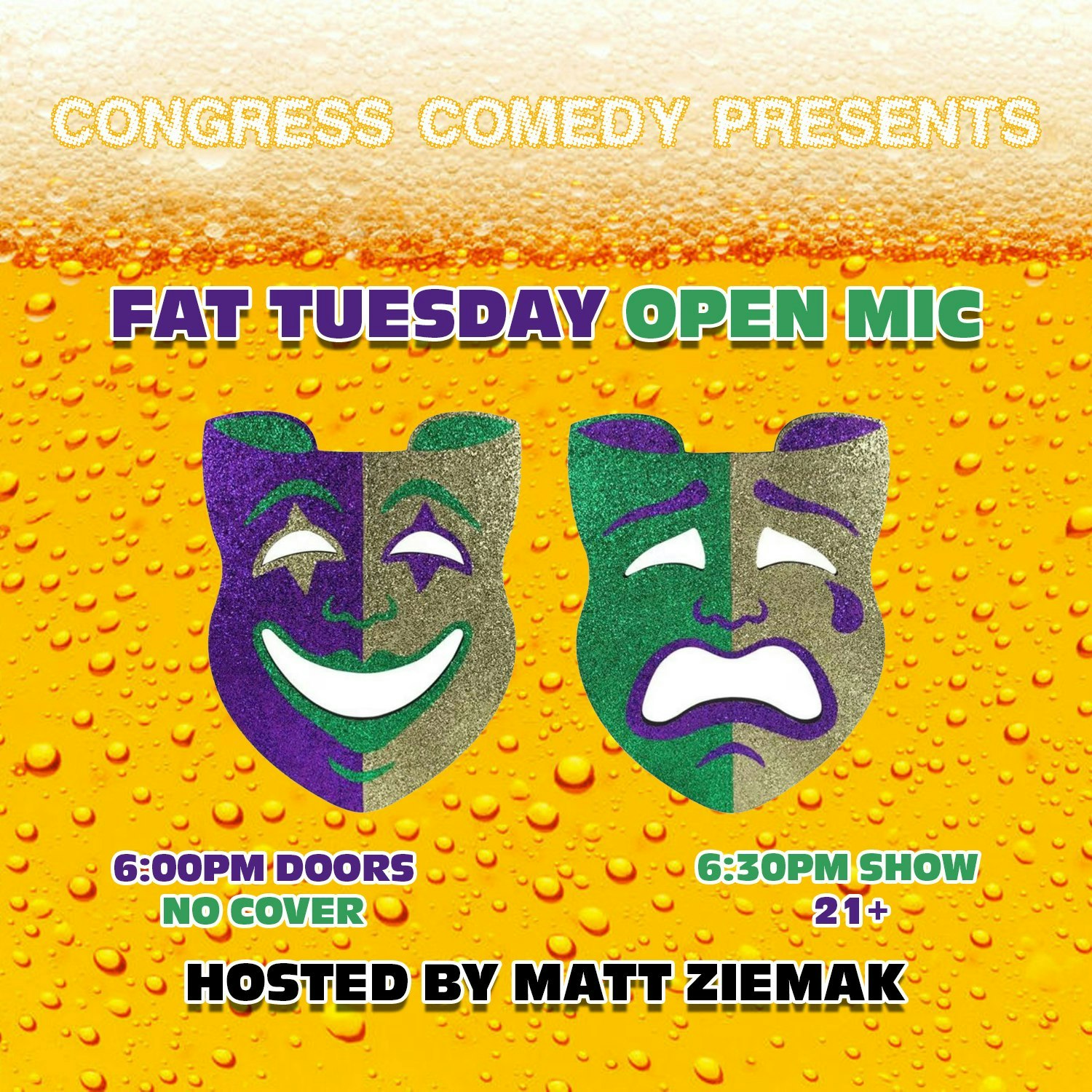 Fat Tuesday Comedy Open Mic