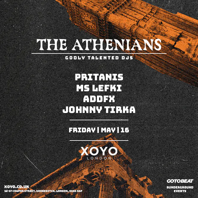 THE ATHENIANS: Pritanis, Ms Lefki, AddFx and Johnny Tirka live at X...