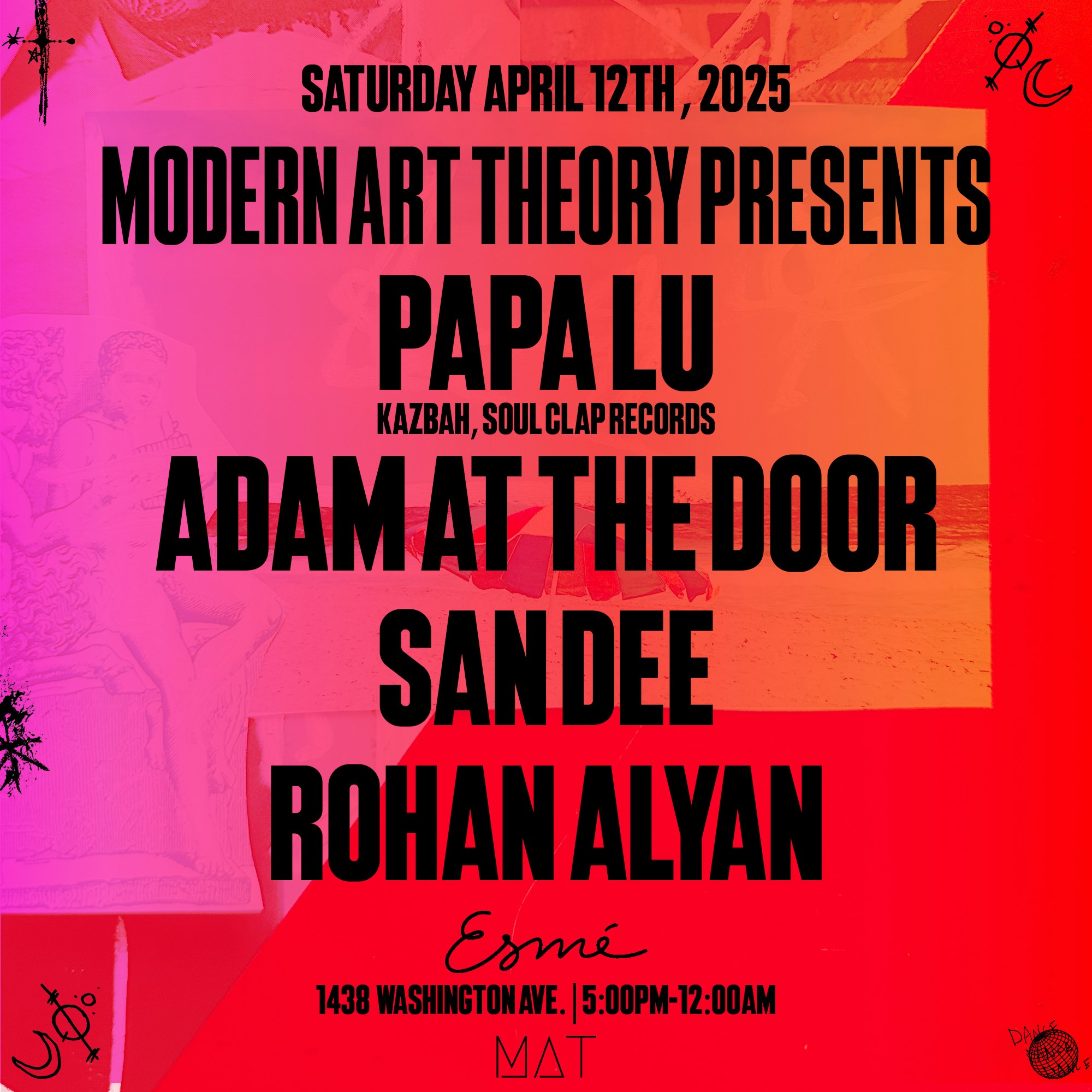 Papa Lu, Adam at the Door, San Dee, Rohan Alyan Tickets | Free | Apr 12 ...