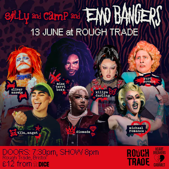 Heart Breakers Cabaret: Silly and Camp and Emo Bangers!