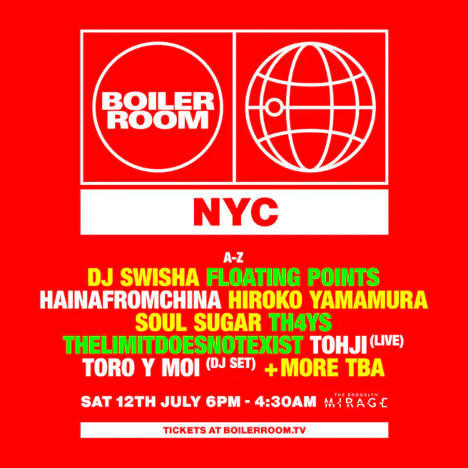 Boiler Room: NYC | Saturday