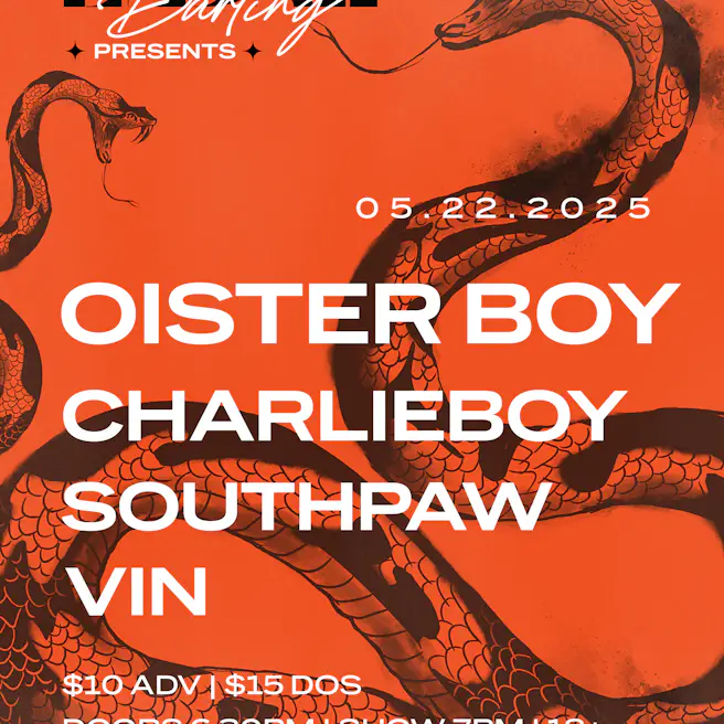 Charlieboy Tour / Oister Boy Single Release